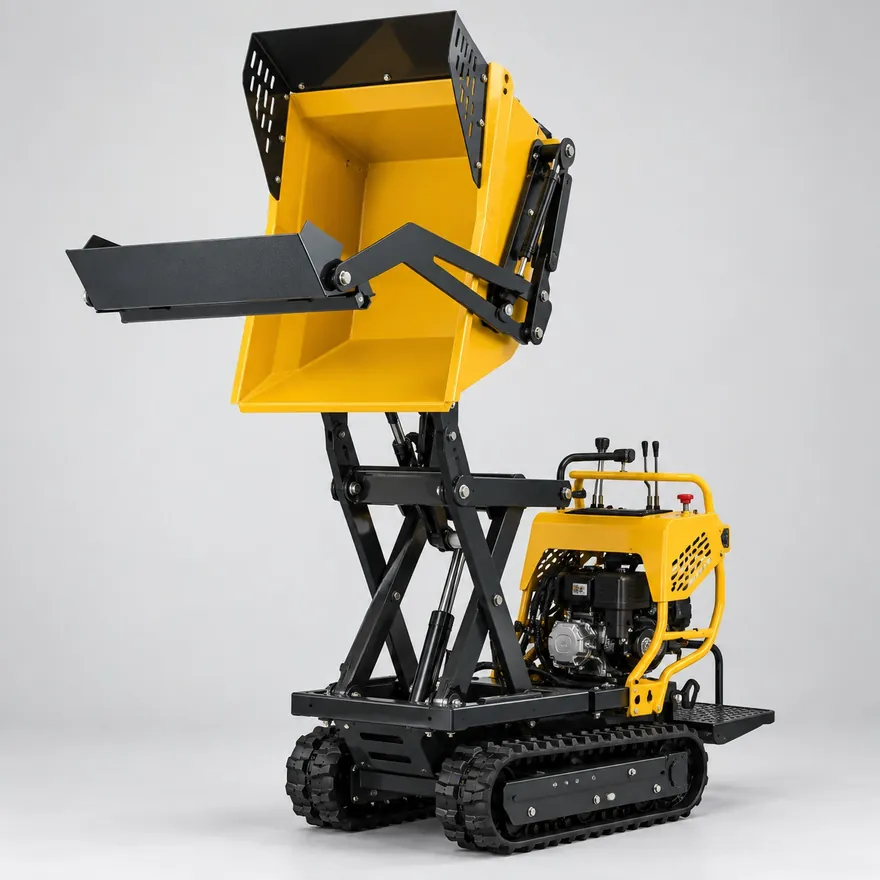 Lumag Raupendumper VH500 N ProGX HTS mit angehobener Mulde